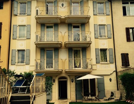Exterior of the residence in Salò.